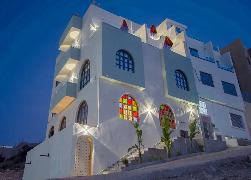 The house at blue hour